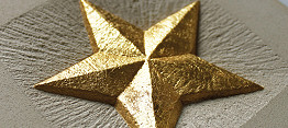 Close up gilded carving